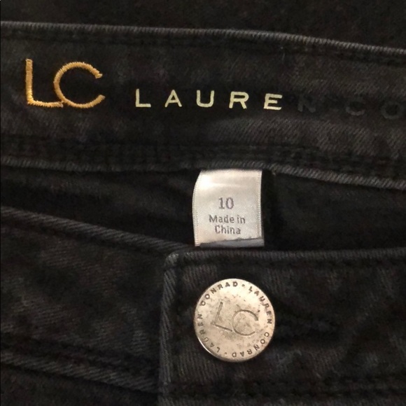 LC Lauren Conrad black skinny jeans - Picture 2 of 4